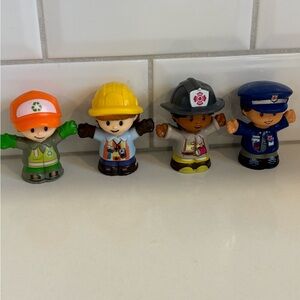 Fisher-Price Little People Multicolor Rescue & Construction Figures - Set of 4